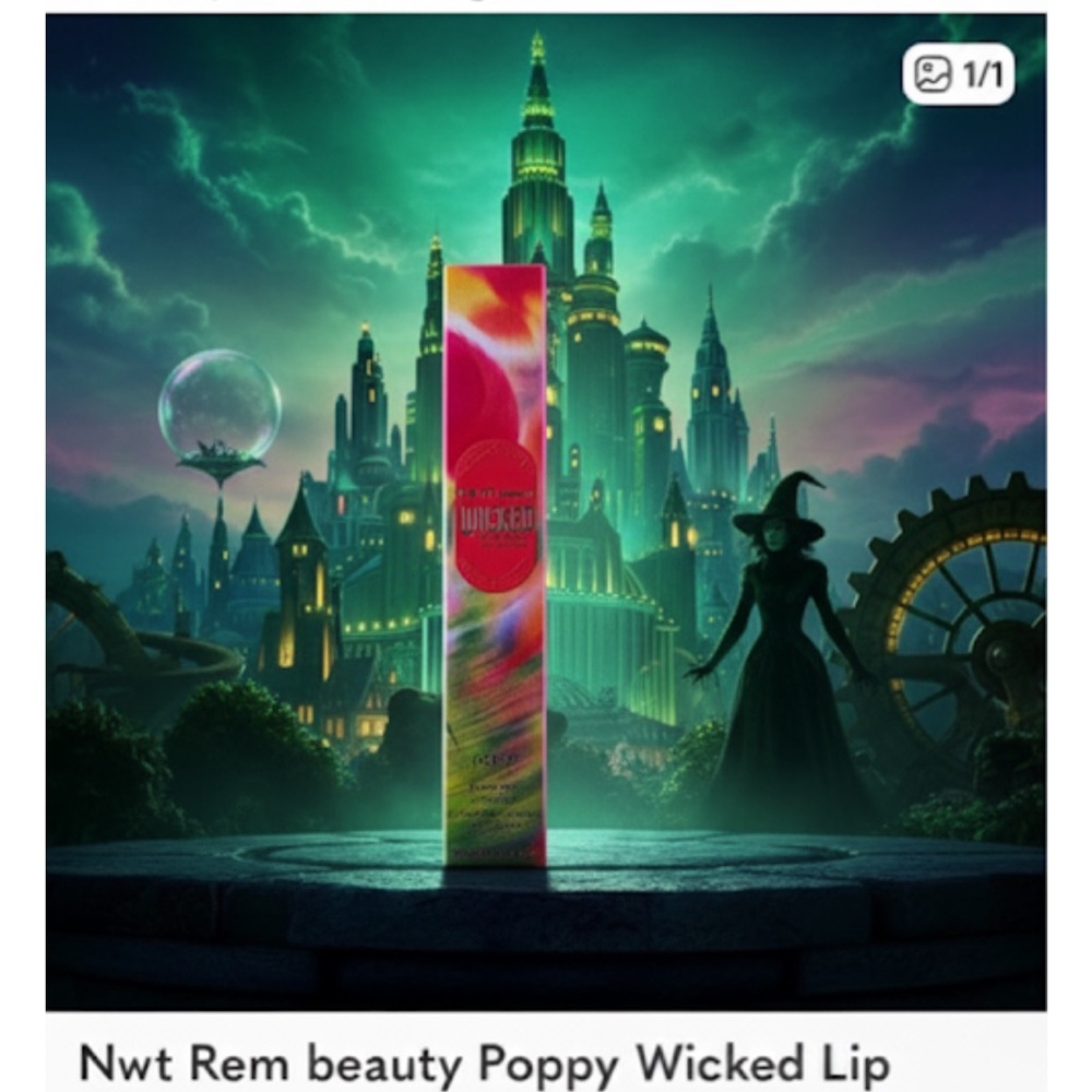 Nwt Rem beauty Poppy Wicked Lip Gloss new gorgeous poppy color
